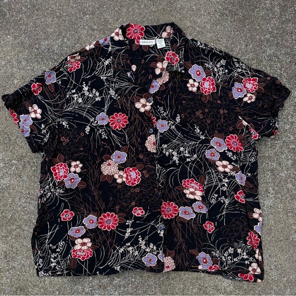Floral Textured Button Up Shirt main image 1
